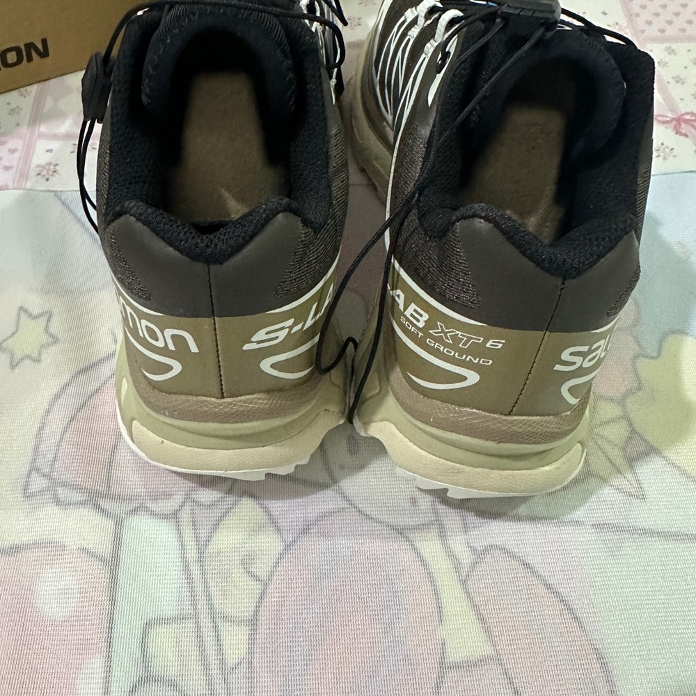 Salomon Brown Trail Sneakers with Cream Accents - Picture 5 of 8